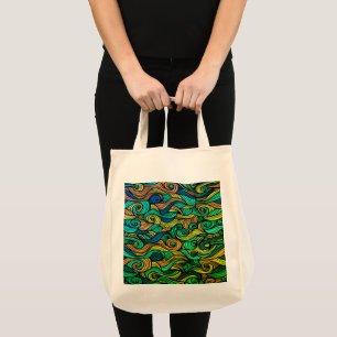 Wool Topped paisley Tote Bag