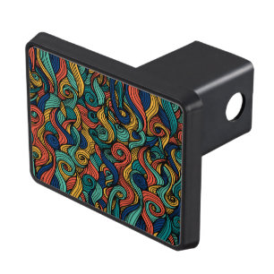 Wool Topped paisley      Trailer Hitch Cover