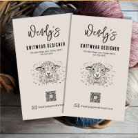 Wool Yarn Shop Business Card Magnet – Custom Knit