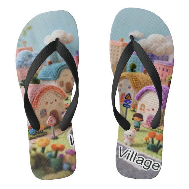 Woolen Village  Flip Flops (Footbed)