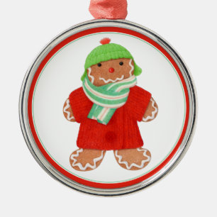 WOOLIE GINGERBREAD Premium Round Ornament