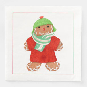 WOOLIE GINGERBREAD Standard Dinner Paper Napkins