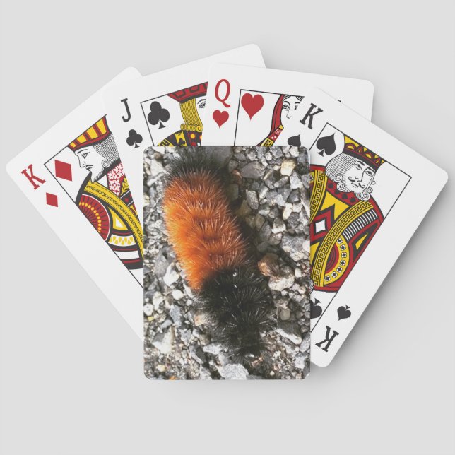 Woolly Bear Caterpillar Playing Cards (Back)