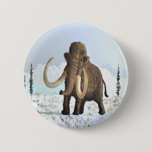 Woolly Mammoth 2 Inch Round Button