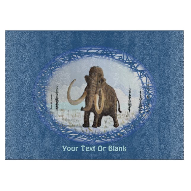 Woolly Mammoth Cutting Board (Front)