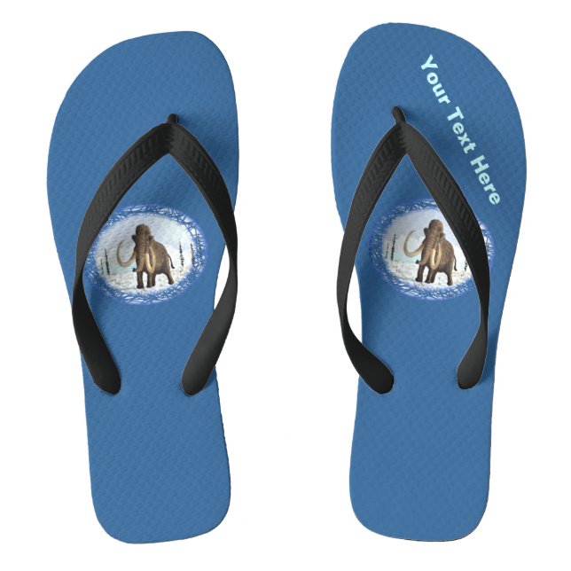 Woolly Mammoth Flip Flops (Footbed)