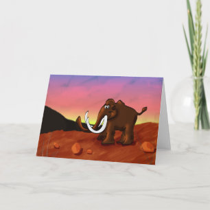 Woolly Mammoth Greeting Card