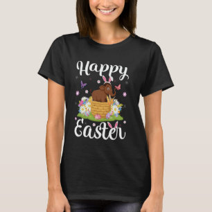 Woolly Mammoth Happy Easter Egg Hunt Bunny Ear Eas T-Shirt