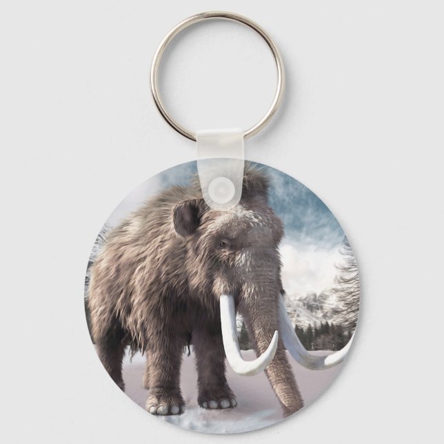 Woolly Mammoth Keychain (Front)