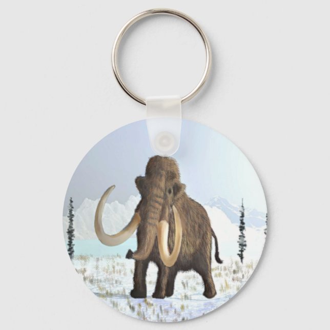 Woolly Mammoth Keychain (Front)
