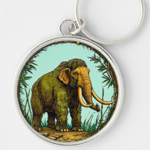 Woolly mammoth keychain