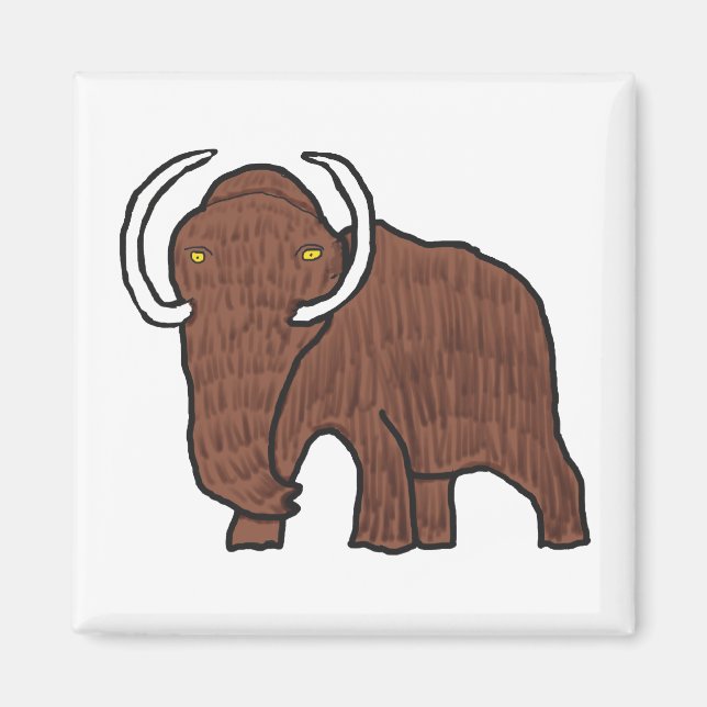 Woolly Mammoth Magnet (Front)
