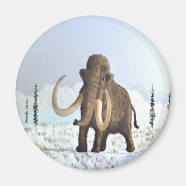Woolly Mammoth Magnet (Front)