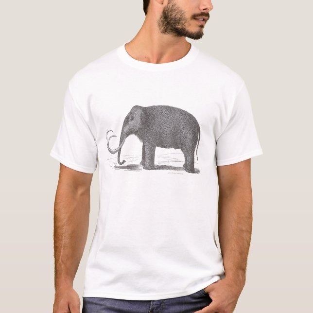 Woolly Mammoth Mastodon Extinct animals T-Shirt (Front)