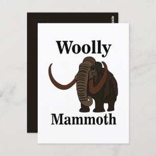 Woolly Mammoth  Postcard
