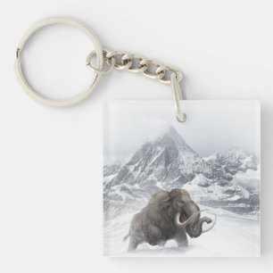 Woolly Mammoth Prehistoric Animal ice age Keychain