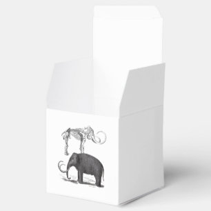 Woolly Mammoth Prehistoric Elephant and Skeleton Favor Box