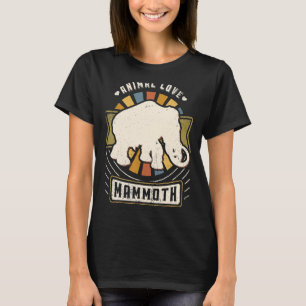 Woolly Mammoth Vintage Classic Retro Animal T-Shirt