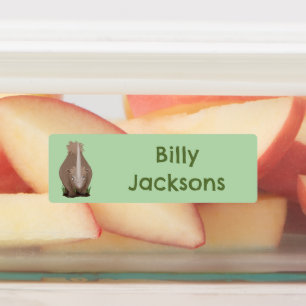 Woolly rhino elasmotherium cartoon personalized