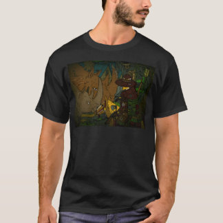 Woolly Rhino'S In New York Apocalypse Hunter. T-Shirt
