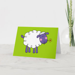 Woolly sheep card