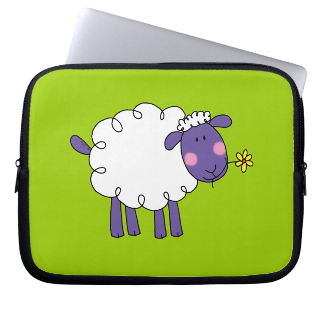Woolly sheep laptop sleeve (Front)