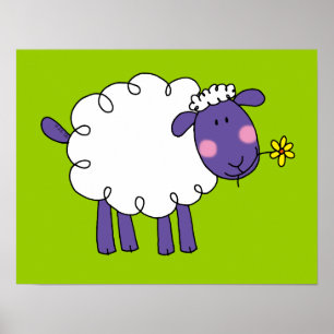 Woolly sheep poster