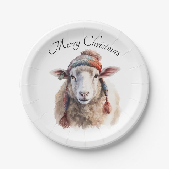 Woolly Wonderland, custom Paper Plate (Front)