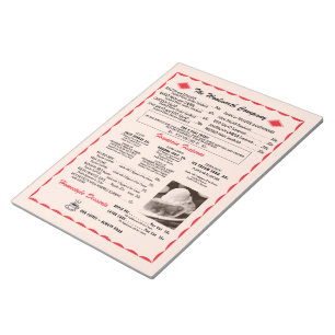 Woolworth Menu Note Pad