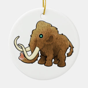 Wooly Mammoth Ceramic Ornament