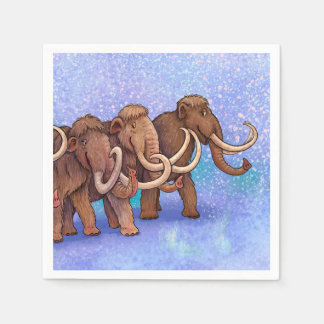 Wooly Mammoths Napkin