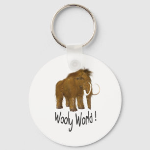 "Wooly World" Wooly Mammoth Keychain