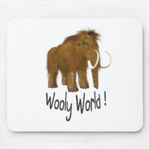 "Wooly World" Wooly Mammoth Mouse Pad