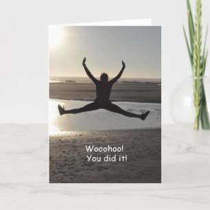 Wooohoo ! Vous L'Avez Fait ! Carte Félicitations