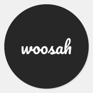 Woosah Calm Yoga Exhale Shirt  Classic Round Sticker