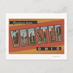 Wooster, OhioLarge Letter ScenesWooster, OH Postcard
