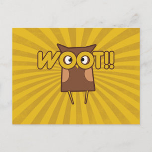 Woot Congrats Owl Postcard