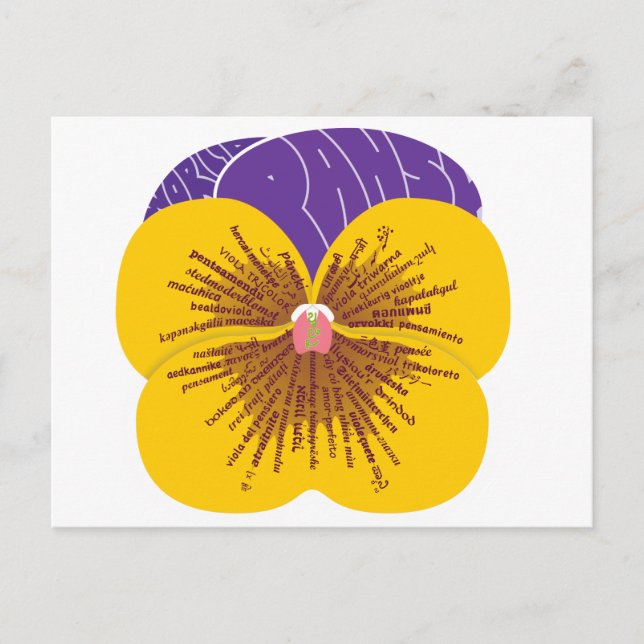 Wor(l)d Pansy Postcard (Front)