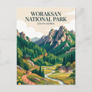 Woraksan National Park South Korea Postcard
