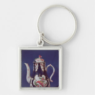 Worcester coffee pot, decorated with birds keychain