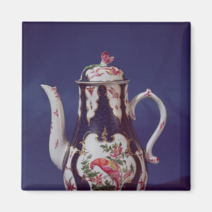 Worcester coffee pot, decorated with birds magnet