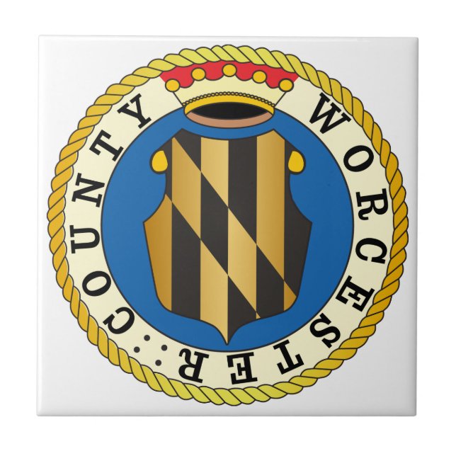 Worcester County seal Tile (Front)