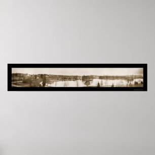 Worcester MA Hill Photo 1910 Poster