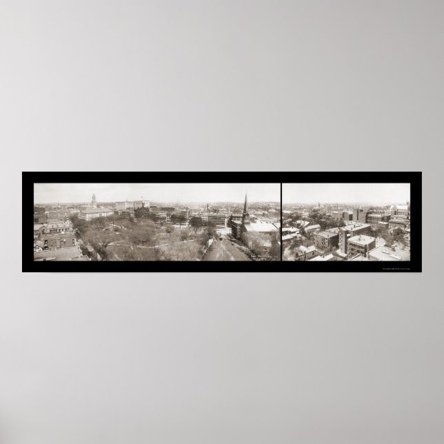 Worcester MA Sky Photo 1910 Poster (Front)