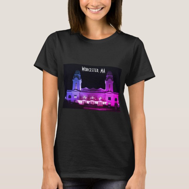 Worcester, MASS - Historical Architecture T-Shirt (Front)