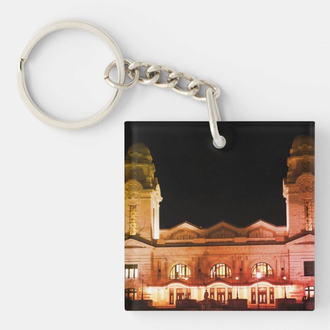 Worcester, Mass Train Station Keychain (Front)