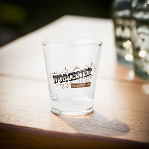 Worcester, Massachusetts Shot Glass