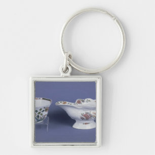 Worcester shaped oval sauce boat and octagonal keychain