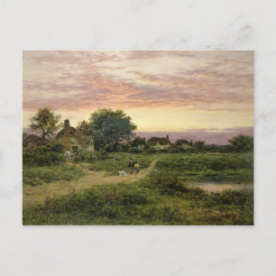 Worcestershire Cottages, 1912 Postcard