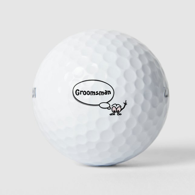 Word Bubble Customizable Golf Balls (Front)